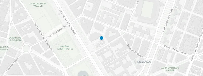 Map showing location of ÀTIC Resto Bar Palau Alameda