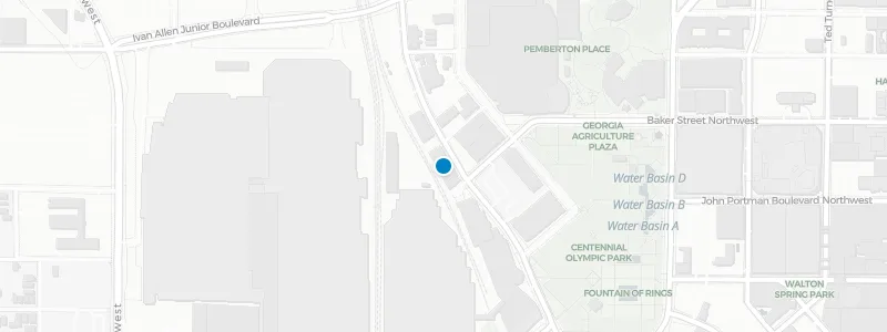 Map showing location of Der Biergarten
