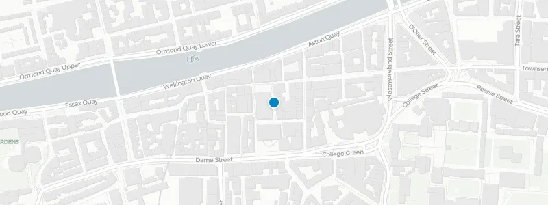 Map showing location of Vintage Cocktail Club
