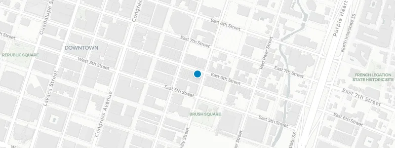 Map showing location of Maggie Mae's