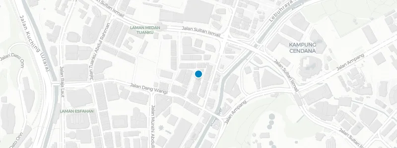Map showing location of Man Tao Rooftop Bar