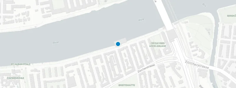 Map showing location of Le Rhin Bleu