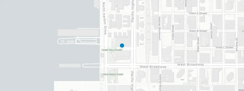 Map showing location of Harbor & Sky