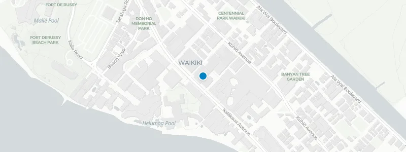 Map showing location of SKY Waikiki