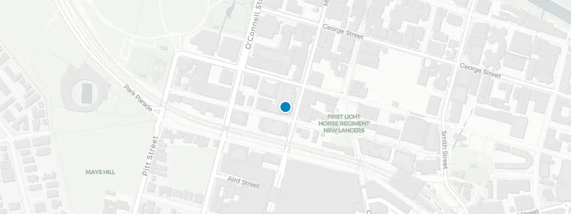 Map showing location of Nick & Nora's Parramatta
