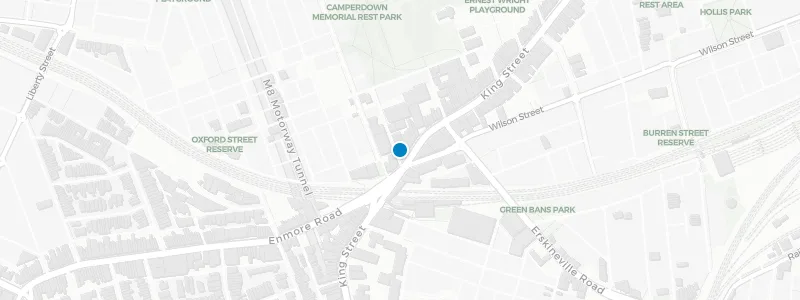 Map showing location of Websters Bar
