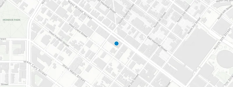 Map showing location of Juan's Rooftop & Cantina
