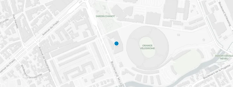 Map showing location of Rooftop Massilia Beach
