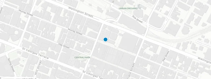 Map showing location of The Aviary