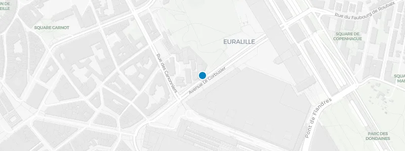 Map showing location of NŪ Restaurant Lille