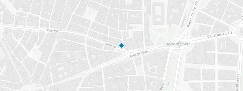 Map showing location of La Terraza at the Principal Madrid Hotel
