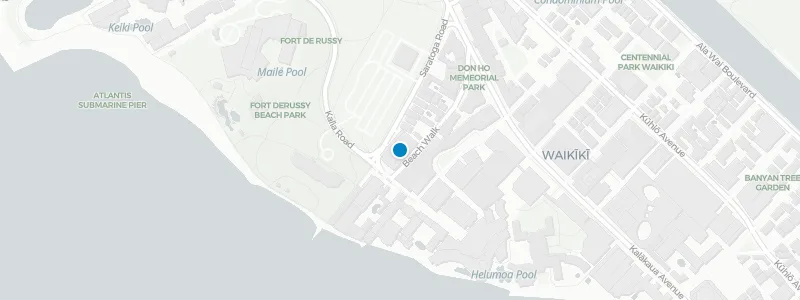 Map showing location of Wai'Olu Ocean Cuisine