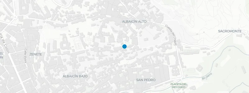 Map showing location of El Huerto de Juan Ranas