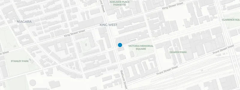 Map showing location of Harriet's Rooftop