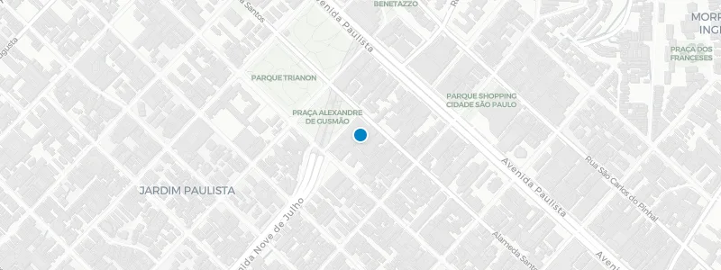 Map showing location of Tivoli Sao Paulo Mofarrej