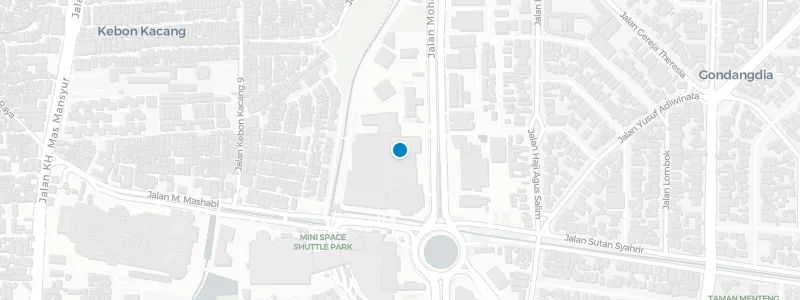 Map showing location of Cloud Lounge Jakarta