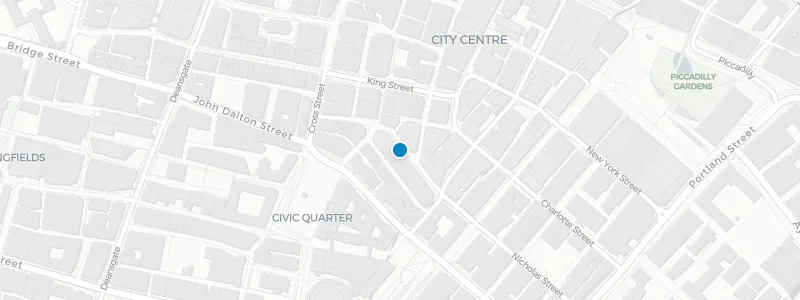 Map showing location of King Street Townhouse