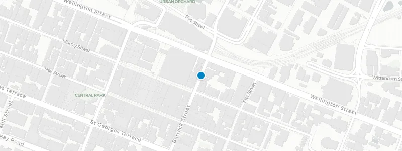 Map showing location of Songbird Bar