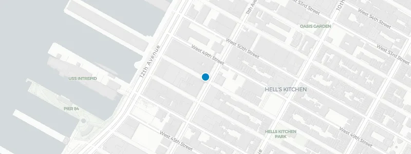 Map showing location of Cantina Rooftop