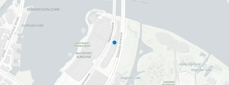 Map showing location of Sands SkyPark