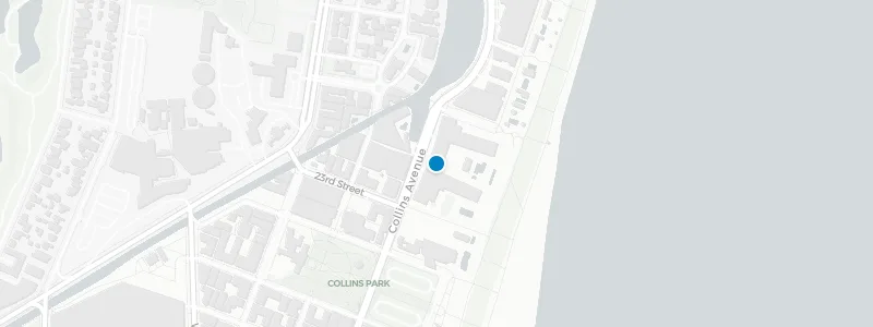 Map showing location of Watr at the 1 Rooftop