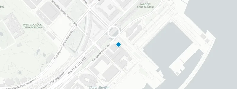 Map showing location of Hotel Arts