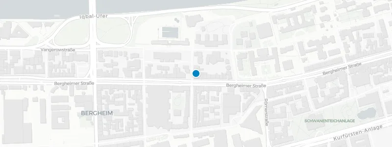 Map showing location of Qube Hotel Heidelberg