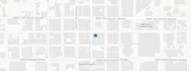 Map showing location of Floor 13 Rooftop Bar