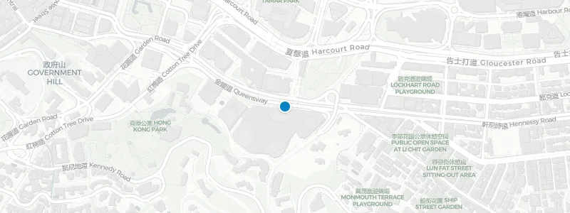 Map showing location of The Lawn