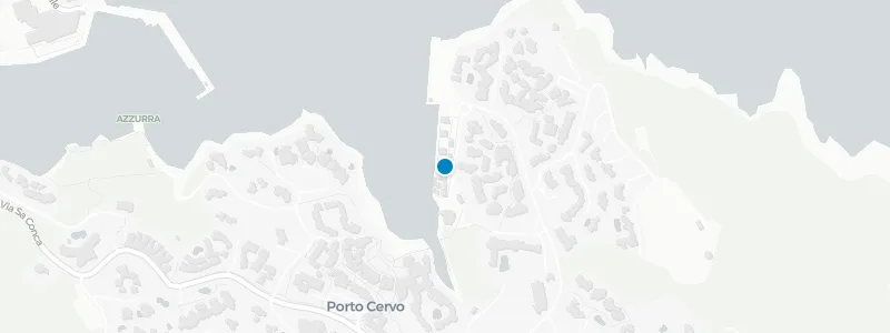 Map showing location of Hotel Cala di Volpe
