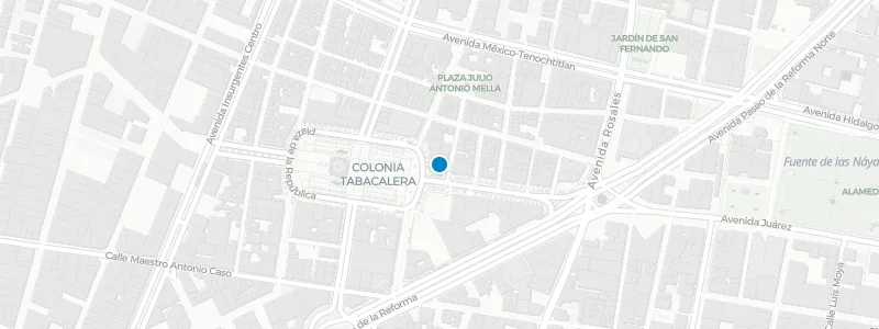 Map showing location of Terraza Cha Cha Chá