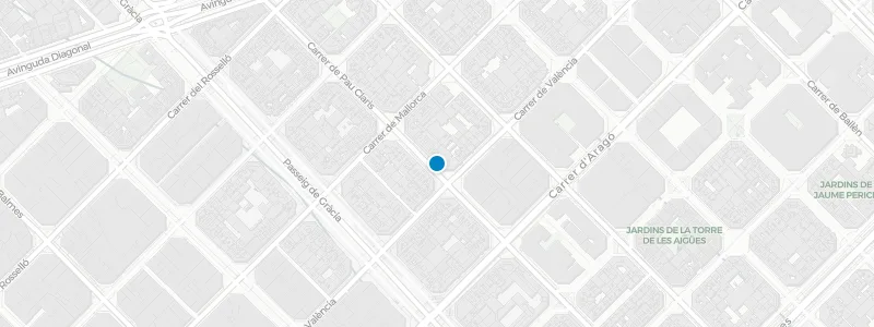 Map showing location of La Terraza del Claris