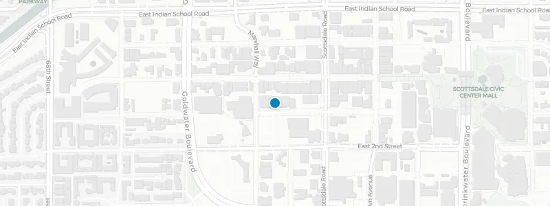 Map showing location of Outrider Rooftop Lounge