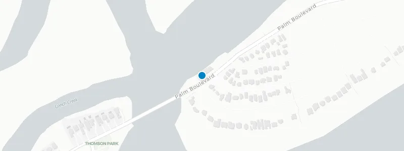 Map showing location of Boathouse at Breach Inlet