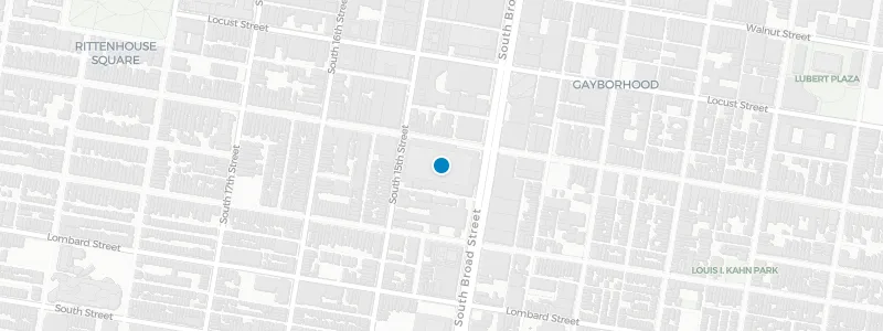 Map showing location of Balcony Bar @ The Kimmel