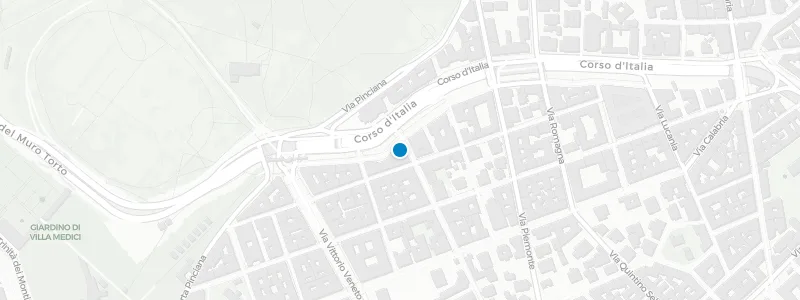 Map showing location of Terrazza Borghese