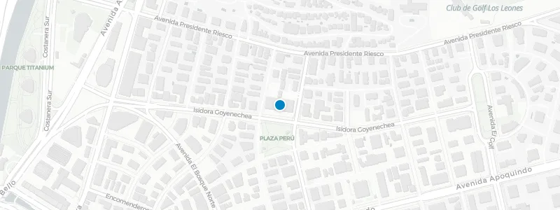 Map showing location of W Santiago