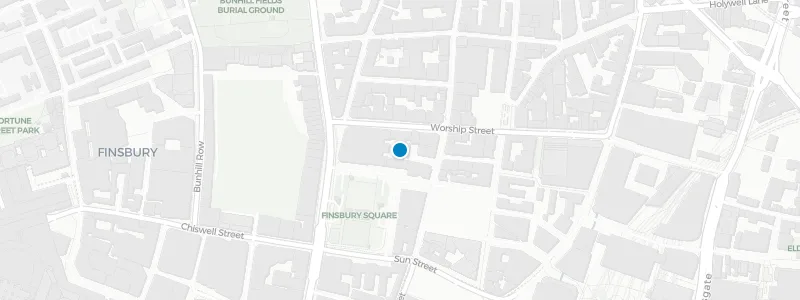 Map showing location of Aviary London
