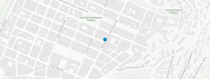 Map showing location of Mama Shelter Nice Rooftop