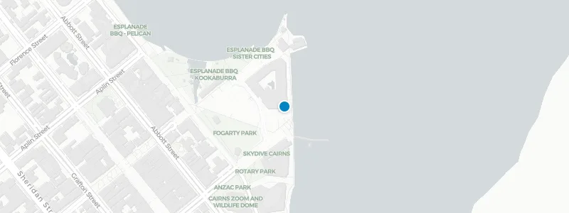 Map showing location of The Backyard