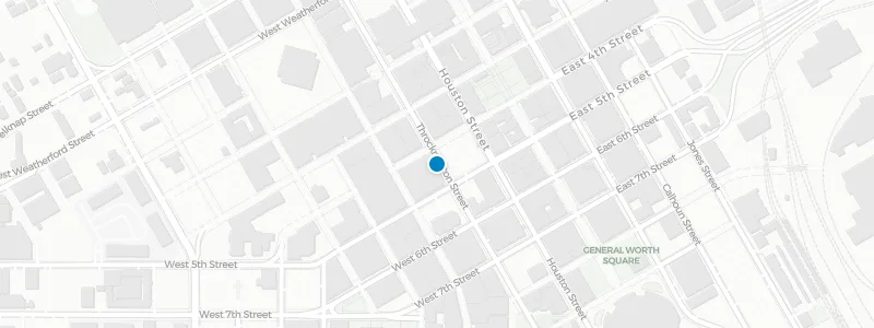 Map showing location of Reata Restaurant & Rooftop