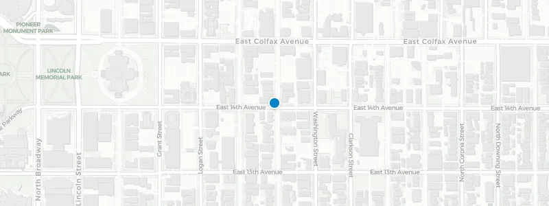 Map showing location of Avanti F&B Boulder