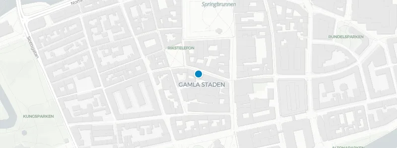 Map showing location of Plockepinn Restaurant & Bar