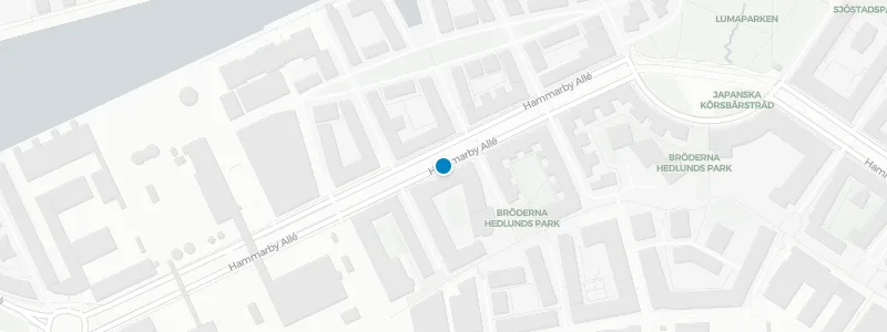 Map showing location of Sjöstaden Skybar