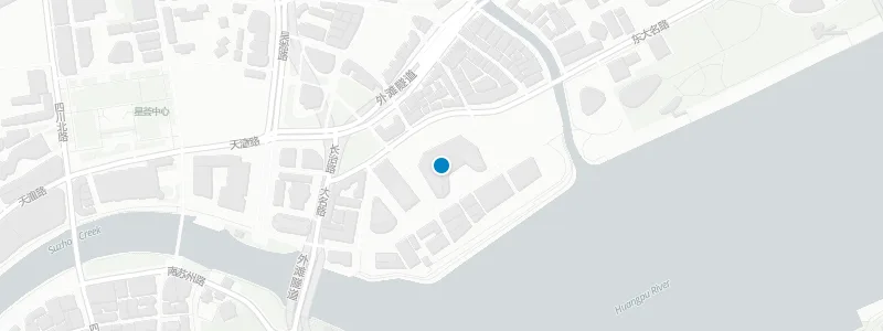 Map showing location of VUE Bar at The Hyatt on the Bund