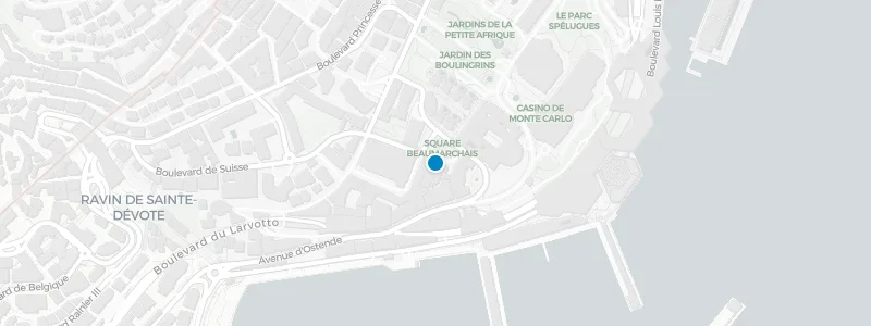 Map showing location of Hôtel Hermitage