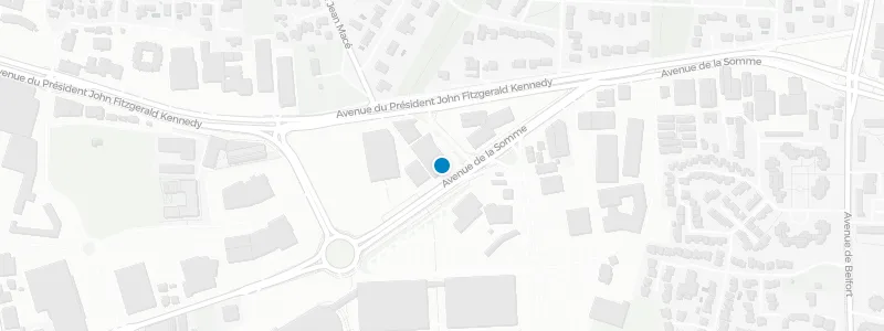 Map showing location of Canopée Café