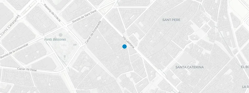 Map showing location of Rooftop at Ohla Barcelona