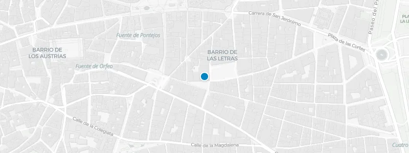 Map showing location of The Roof Bar, Radio Rooftop Bar Madrid
