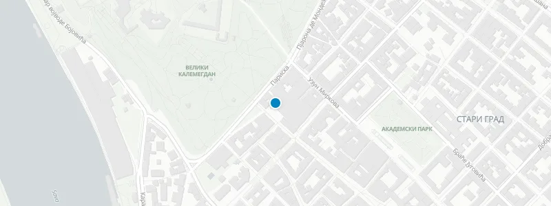 Map showing location of Mama Shelter Rooftop